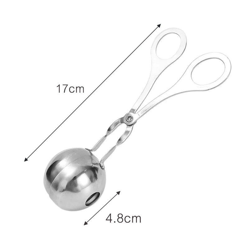 BolaMaster: Clipes Inox para Moldar Almôndegas e Bolinhos - achatudostore